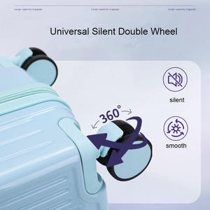 2024 bagages tendance avec porte-café petit sac de voyage avec rouleaux bagages à main pour enfants enfants - Product Image 2