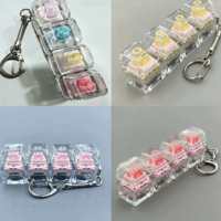 Durable Plastic Key Chains and Switch Keychain for Stress Relief - Custom Keycaps, Anxiety Relief Keychain for Toy Fidget