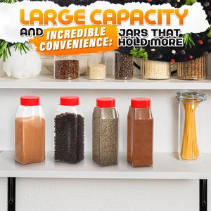 Hot Sell Kitchen Plastic Seasoning <b>Bottles</b> Spice <b>Shaker</b> <b>Bottles</b> Jar for Barbecue and Cooking - Product Image 3