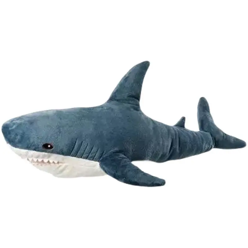 High quality 45/60/80/120cm plush stuffed shark toy soft ocean animal pillow plushies stuffed animal shark toys