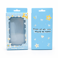 Boîte en papier Kawaii mignonne avec nœud étoile pour étui de téléphone, emballage de vente au détail personnalisé avec trou de suspension pour iPhone 18 Pro Max