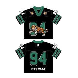 <span class=keywords><strong>Maillot</strong></span> de football court personnalisé pour <span class=keywords><strong>femme</strong></span>, Crop Top personnalisé Streetwear Sportswear Hip Hop T-shirts de football - Product Image 2