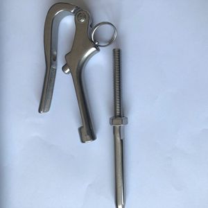 Gancho de Cuello de Ganso Pelican de Acero Inoxidable 316 con Conector de Varilla Recta, Herrajes de Aparejo Marino - Product Image 3