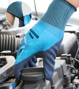 Gants de travail épaissis imperméables à double couche gants de sécurité tricotés en nylon antidérapants résistants à l'huile et à l'usure - Product Image 6
