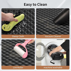 غطاء مقعد خلفي متين مقاوم للماء لحماية الحيوانات الأليفة للسيارة للكلاب شامل مع غطاء مقعد شبكي للنافذة الخلفية - Product Image 4