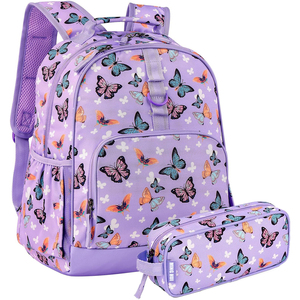 Zaino per Bambini con Stampa Sublimatica di Animali Carini, Alta Qualità, per Scuola Primaria e <span class=keywords><strong>Asilo</strong></span>, con Astuccio, per Ragazze e Ragazzi - Product Image 1