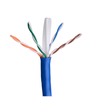 Produsen UTP CAT6A Cat6 23 24awg jaringan kabel Lan tembaga penuh CCA jaket Pvc tanpa pelindung CMP LSZH 305m 1000ft kabel Internet
