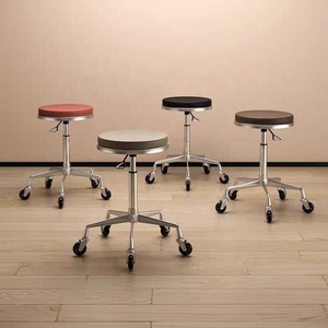 Tabouret de coiffure à roulettes pivotant et réglable en hauteur, table de travail pour coiffeur, banc de manucure et de beauté pour salon de coiffure - Product Image 2