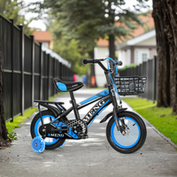 Vélo pour enfants 12 pouces-18 pouces avec roues d'entraînement clignotantes pour 2-3-5-6-7 ans garçons filles fourche en acier ordinaire