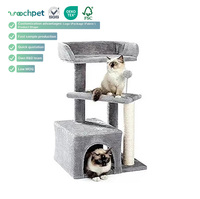 Fournisseurs cadre d'escalade moderne bon marché en peluche pour chat tour d'arbre à chat corde sisal centre d'activités grande maison de jeu pour grands chats