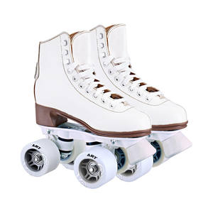 Personalizado de cuero 4 ruedas Roller-Skate zapatos de arranque <span class=keywords><strong>Quad</strong></span> patines para adolescentes niños niño niña Niño de las mujeres de los hombres adultos - Product Image 1