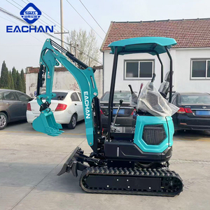 Envío gratis Mini máquina excavadora 1,8 toneladas maquinaria de ingeniería Diesel Micro Bagger paisajismo goma sobre orugas pequeña excavadora - Product Image 3