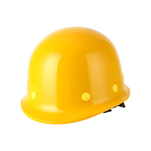 Round Hard Hat Construction Safety <strong>Helmet</strong> Made of Polycarbonate <strong>Plastic</strong> and Fiberglass Factory Processed - Product Image 1