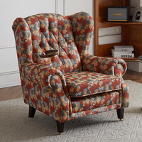 Fauteuil individuel de style américain, chaise tigre rétro de style européen pour salon, en cuir de vachette avec boucle, idéal pour hôtel ou comme chaise de cigare.
