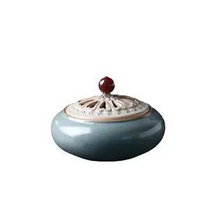 Ceramic Retro Aroma Burner Incense Coil Household Indoor Creative Sandalwood Stove