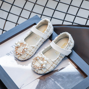 Scarpe per bambini nuove nuove scarpe per bambina e principessa nuove scarpe basse imitate per bambini di perle - Product Image 2
