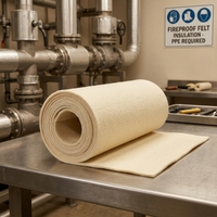 Couverture anti-feu en feutre ignifuge 280-300 g/m², fibre PPTA haute résistance à la traction 260 ° C