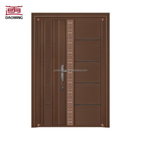 Porte coulissante de sécurité moderne finie, en acier galvanisé, pour usage résidentiel et professionnel