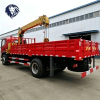 Camion-grue DONGFENG 4x2 d'occasion, grue de 10/12 tonnes, camion de transport, largement utilisé pour le levage et le transport d'équipements