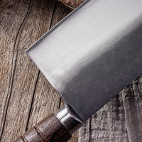 Couteau de cuisine professionnel en acier inoxydable de 8 pouces, manche en bois de wengé, couteau à viande et légumes écologique pour chef chinois, idéal pour trancher