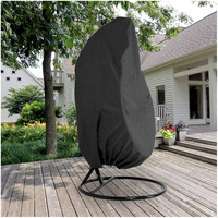 À la mode léger étanche extérieur suspendu oeuf chaise couverture étui de protection à glissière pour Patio chaise balançoire chaise poussière