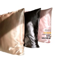 Taie d'oreiller en soie pur mûrier momme 100% avec logo personnalisé taie d'oreiller en satin pour les deux côtés taie d'oreiller en soie naturelle pour la peau
