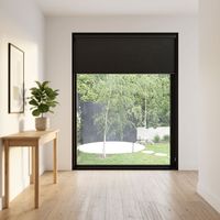 Fenêtre à persiennes en verre fixe au sol et au plafond, résistante aux impacts d'ouragan, en aluminium, étanche, design moderne pour cuisine