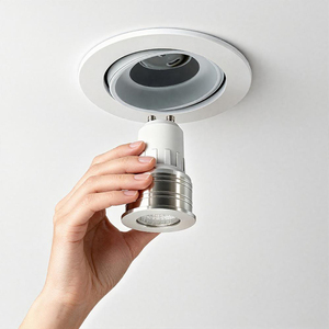 GU10 หลอดไฟ LED สปอตไลท์ COB 3W AC230V 120 องศา 300-350LM RA80 D35xH54mm วอร์มไวท์ 3000K - Product Image 1
