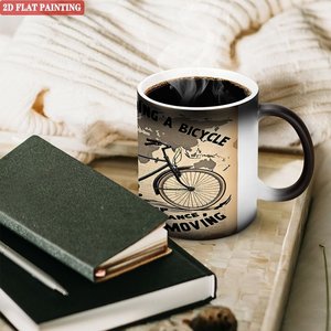 <b>Magic</b> Mug Frosted Black 11oz Ceramic Heat Activated Color Changing <b>Cup</b> - Product Image 3