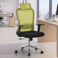 Échantillon Gratuit - Chaise de Bureau Ergonomique Pivotante à Roulettes, Design Moderne, Maille Respirante, Dossier Haut, Incassable, pour Visiteurs et Dirigeants