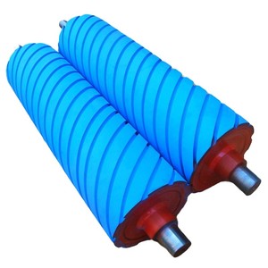 Non-powered PU (Polyurethane) và Silicone cao su bọc băng tải con lăn bánh trục truyền con lăn cao su - Product Image 2