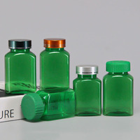 Bouteilles de pilules en plastique vides personnalisées avec logo OEM ODM pour compléments vitaminiques, avec bouchon de sécurité enfant