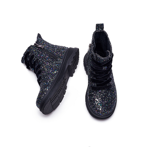 Zapatos de Invierno para Niñas, Botas de Nieve con Brillantina de Princesa, Antideslizantes y Cálidas para Niñas de 2 a 6 Años - Product Image 3
