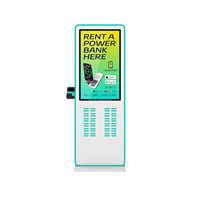 Cargador de Celulares Compartido con 48 Ranuras y Pantalla LCD de 43 Pulgadas para Estadios, Aeropuertos y Centros Comerciales