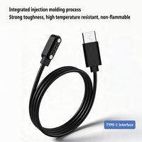 Câble de charge magnétique 2 broches/4 broches/5 broches, USB vers broches Pogo, pour montre connectée, écouteur et bracelet, 60 cm, adaptateur magnétique de chargement à station d’accueil 5V