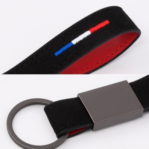 <b>Keyring</b> Manufacturer Wholesale Sublimation Car Leather Key Chain Custom Brand Logo <b>Name</b> Souvenir Promotional PU Leather Keychain - Product Image 6