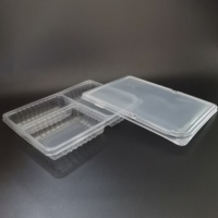 Boîte d'emballage alimentaire jetable en plastique pour le déjeuner à emporter