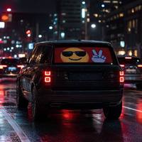 Panel de Luz LED Matricial para Coche, 12V 5W, Pantalla para Parabrisas, Ojo de Diablo, Control Remoto por Aplicación, Pantalla Electrónica Decorativa, Personalizable, para Ventana de Camioneta