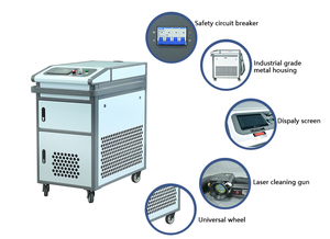 เครื่องทำความสะอาดไฟเบอร์เลเซอร์แบบพัลส์หลายโหมด 200W 300W 500W 1064nm กำจัดสนิม <span class=keywords><strong>สี</strong></span> คราบน้ำมัน ออกไซด์ แบบไม่ทำลายพื้นผิว ขนาดพกพา - Product Image 4