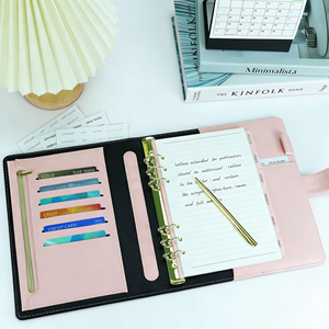 Organiseur de budget en cuir PU de qualité supérieure avec enveloppes pour espèces, idéal pour la gestion <span class=keywords><strong>des</strong></span> finances personnelles et l'<span class=keywords><strong>organisation</strong></span> quotidienne - Product Image 1