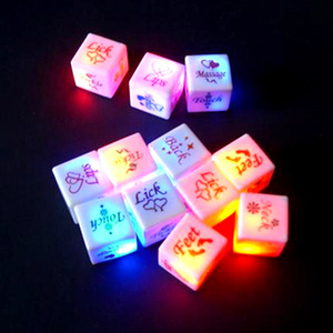 LED luminoso sexo dados que de juego de adultos par juego coqueteando tamiz postura dados juguetes sexuales para adultos - Product Image 1