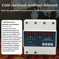 Régulateur de tension automatique intelligent 63A (AVR) avec protection numérique contre les surtensions et les sous-tensions 1 KVA