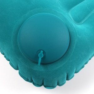 Almohada de Viaje Cuadrada Inflable con Revestimiento Flocado, Inflado Automático, Portátil y Ligera para Uso en Avión - Product Image 2