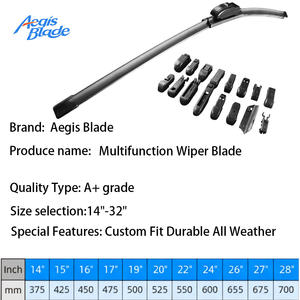 Couvre-pare-brise de type séparé, lames d'essuie-glace multifonctionnelles, caoutchouc naturel, sans traces, adaptateurs multiples, compatibles avec 99% des voitures - Product Image 2