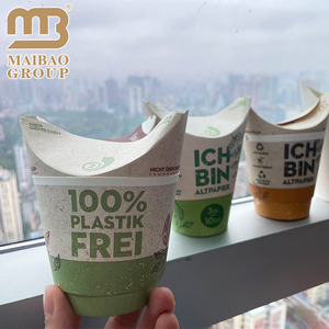 Tazze da Caffè Personalizzate con Stampa Personalizzata per Asporto, Ecologiche, a Doppia Parete Ondulata, in Carta, per Caffè - Product Image 2