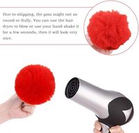 Facile à ouvrir pour assortir à vos clés porte-clés pompons en fourrure porte-clés pompons bricolage pour femmes accessoires de sac et pendentif pour filles
