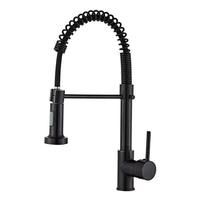 Design moderne Robinet rotatif commercial en acier inoxydable Robinet d'évier de cuisine monotrou extractible Filtres à eau Robinets de cuisine