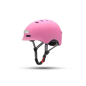 Slimme Led Waarschuwing Flash Fiets Rijden Scooter Helm Met Licht Voor Elektrische Scooter En Andere Fiets Accessoires