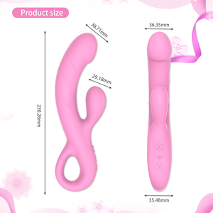 YLove Soft Liquid Rubber Clit <span class=keywords><strong>G</strong></span> <span class=keywords><strong>Spot</strong></span> Stimulation <span class=keywords><strong>Rabbit</strong></span> Dildo Sex Adult Women <span class=keywords><strong>Vibrator</strong></span> Sex Toys untuk Wanita - Product Image 2