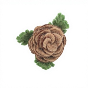 Wholesale Child Felt Yarn Winter Pinecones Ornaments Handmade Christmas Tree Hanging Decorations Eco-Friendly <b>Wool</b> <b>Craft</b> - Product Image 4